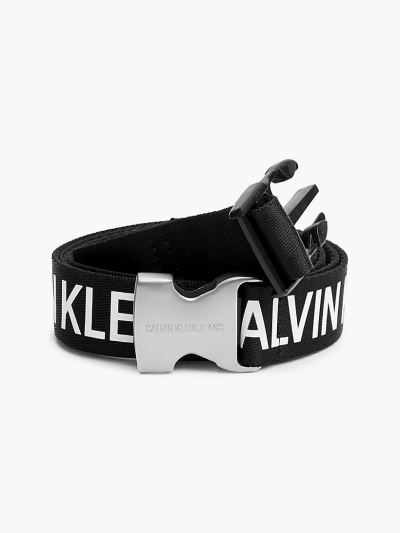 Calvin Klein Táskák & Kiegészítők HU367902 | Calvin Klein Logo Női Öv Fekete / Fehér